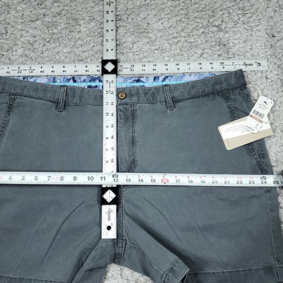Tommy Bahama Boracay 6” Flat Front Shorts Fog Gray Men’s Size 42 Stretch - Picture 7 of 7